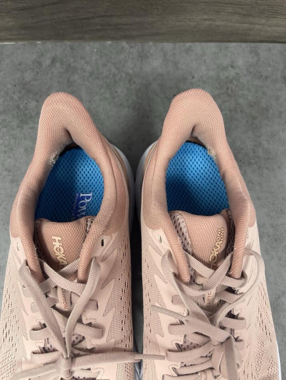 HOKA Clifton 7 Sneakers Womens Size 10 Misty Rose Pink Running Athletic Trainer - Picture 9 of 11